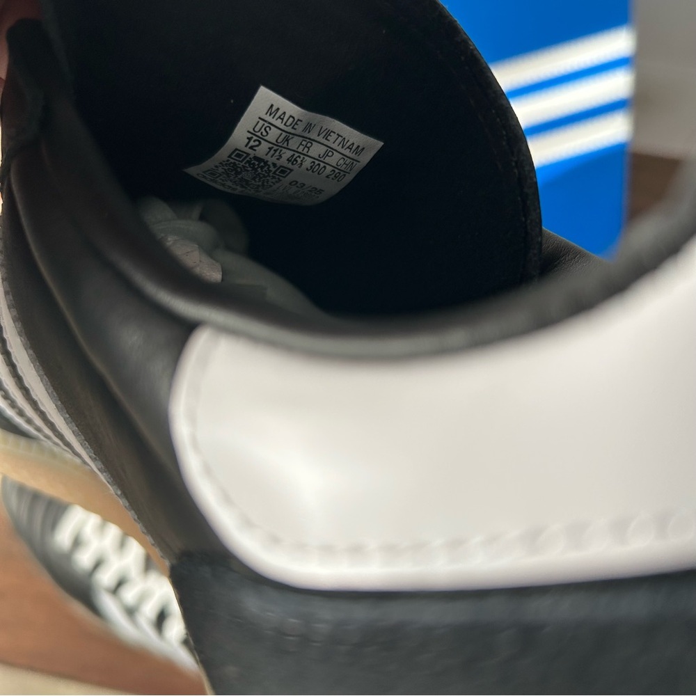 Adidas Samba JP Black and White Gum Size M12/W13 - Picture 5 of 7